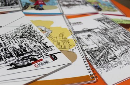 تولید دفتر مشق، نمایشگاه لوازم التحریر، دفتر مدر