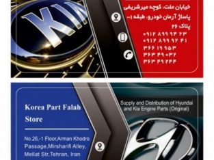 فروشگاه قطعات یدکی هیوندایی و کیا .کره پارت فلاح.
