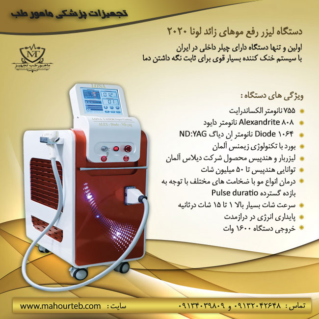 جدیدترین دستگاه لیزر موهای زائد، لونا لیزر